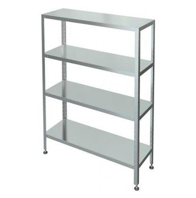 Стеллаж с 4-я сплошными полками С-4 (полки оцинковка)