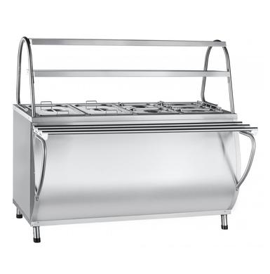 Мармит 2-х блюд ЭМК-70МШ паровой с тепловым шкафом