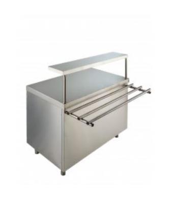 ПРИЛАВОК НЕЙТРАЛЬНЫЙ С ПОЛКОЙ ПН-15/7Н